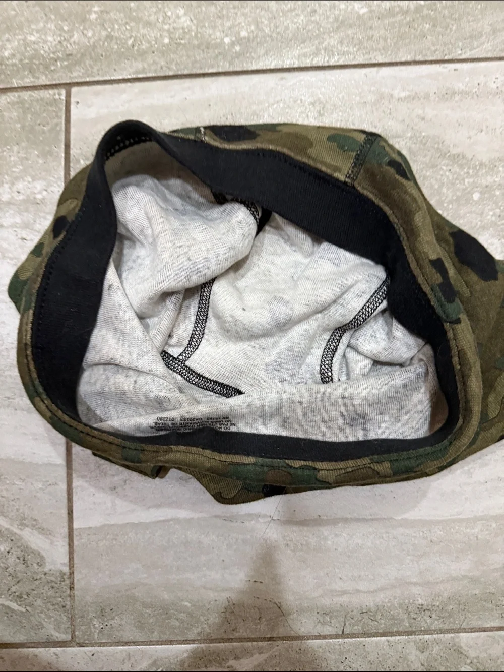 Hanes Green Camo Cotton Boxer Briefs with Black Waistband